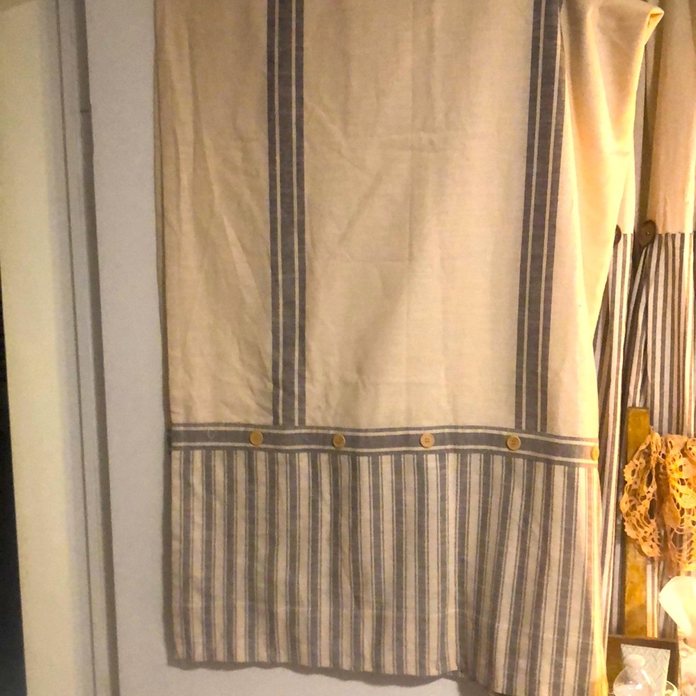 Primitive cloth shower curtain